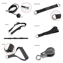 Load image into Gallery viewer, Portable Cable Gym Set