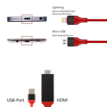 Load image into Gallery viewer, HDMI Monitor Adapter Cable for iPhone/Android To TV

