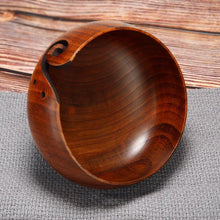 Load image into Gallery viewer, Handmade Wooden Yarn Bowl
